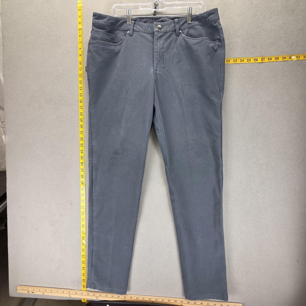 Chino Pants Mens 36x32 Gray ABC Slim Fit 5 Pocket Utilitech Trouser Performance